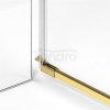 NEW TRENDY Kabina prysznicowa pięciokątna 100x80 Avexa Gold Shine EXK-3847